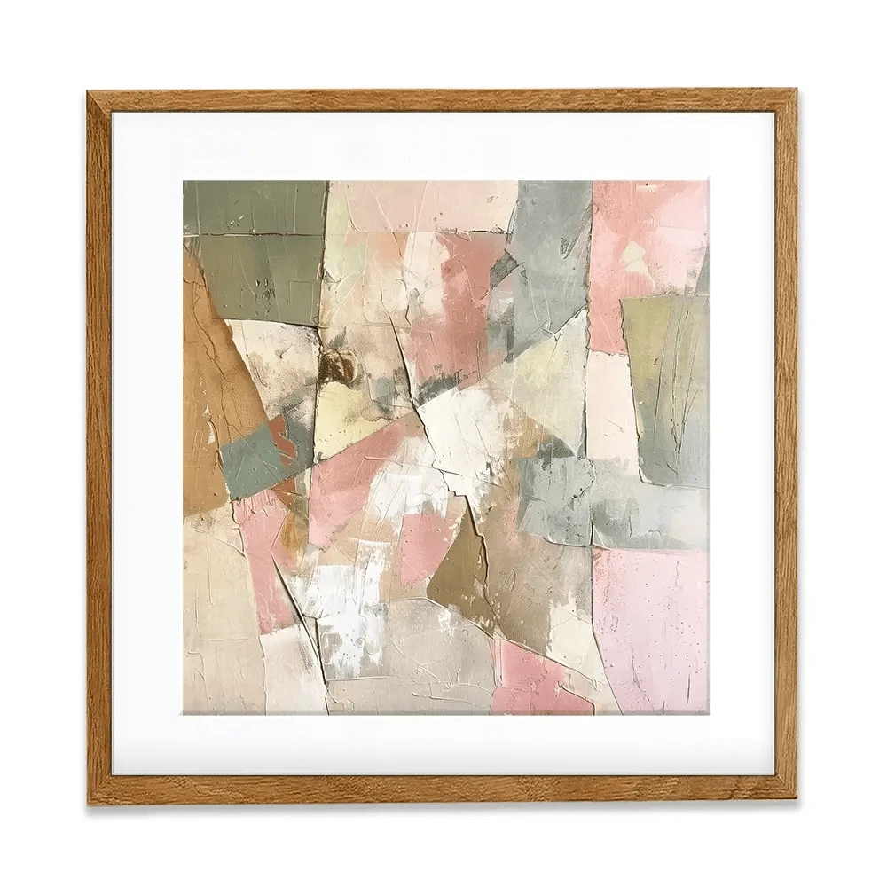 Field Mosaics Square Framed Art Print Field Mosaics Square Framed Art Print wall art product Svetlana Aleynikova