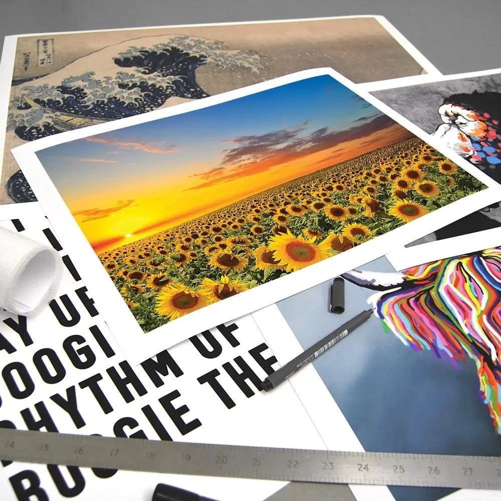 Field Of Blooming Sunflowers Art Print Field Of Blooming Sunflowers Art Print wall art product gornjak / Shutterstock