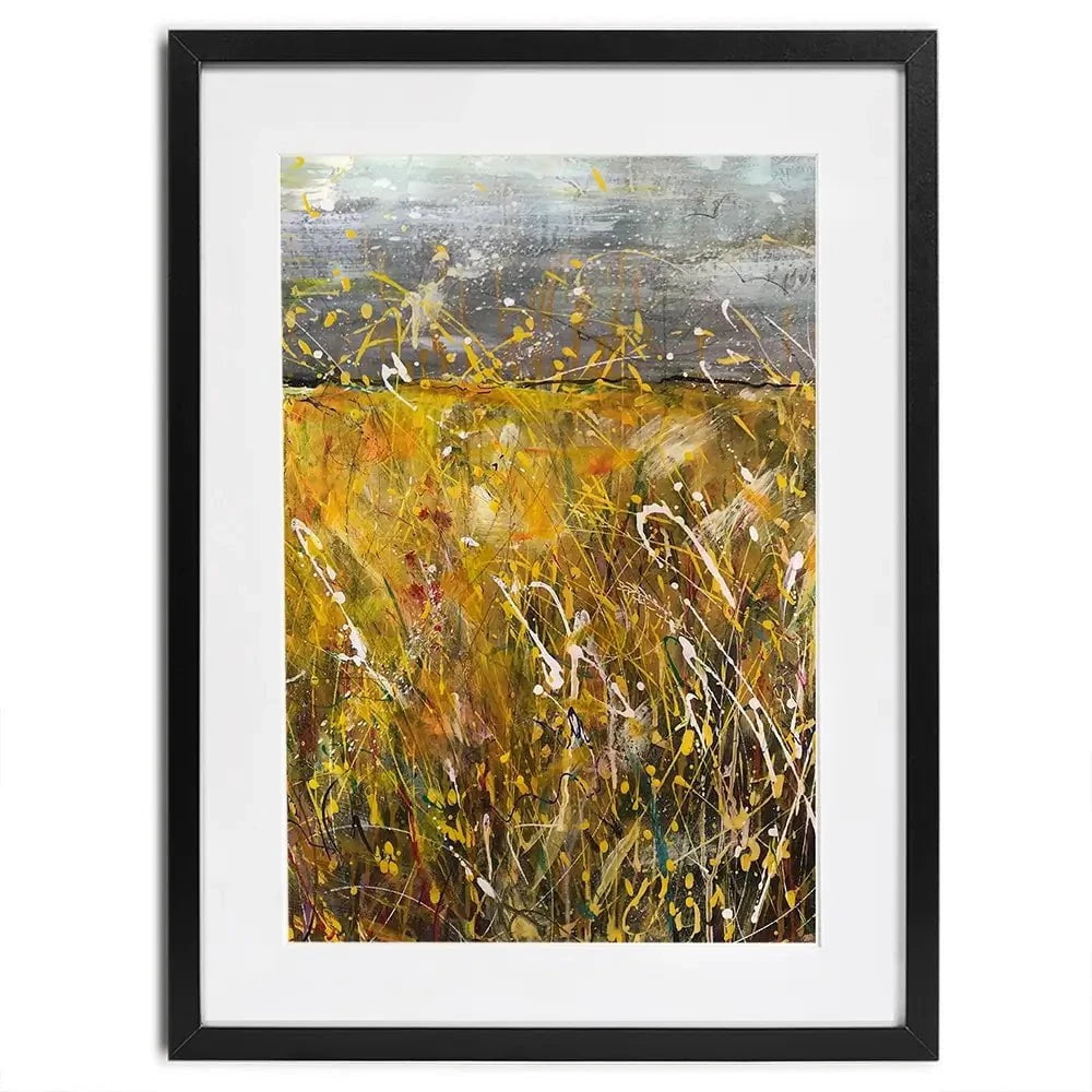 Field Of Gold Framed Art Print Field Of Gold Framed Art Print wall art product Jane Brookshaw