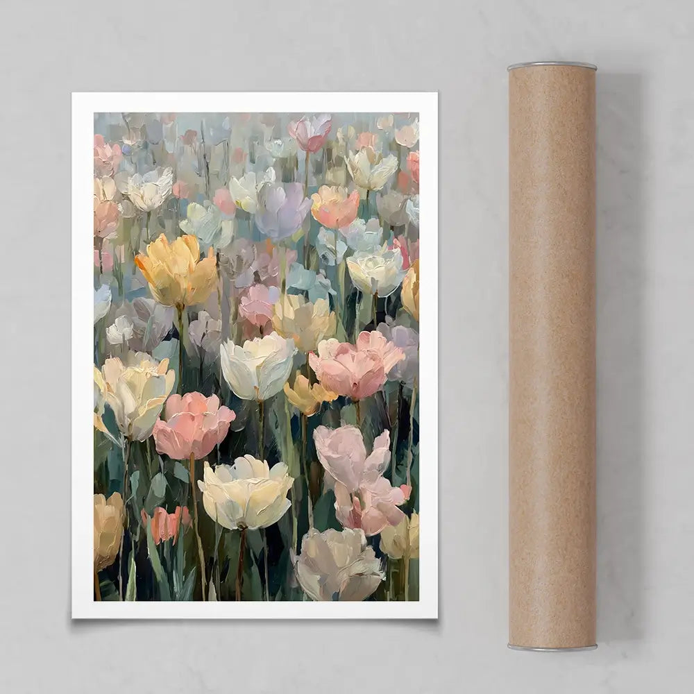 Field Of Tulips Art Print Field Of Tulips Art Print wall art product Art by Özge - Independent