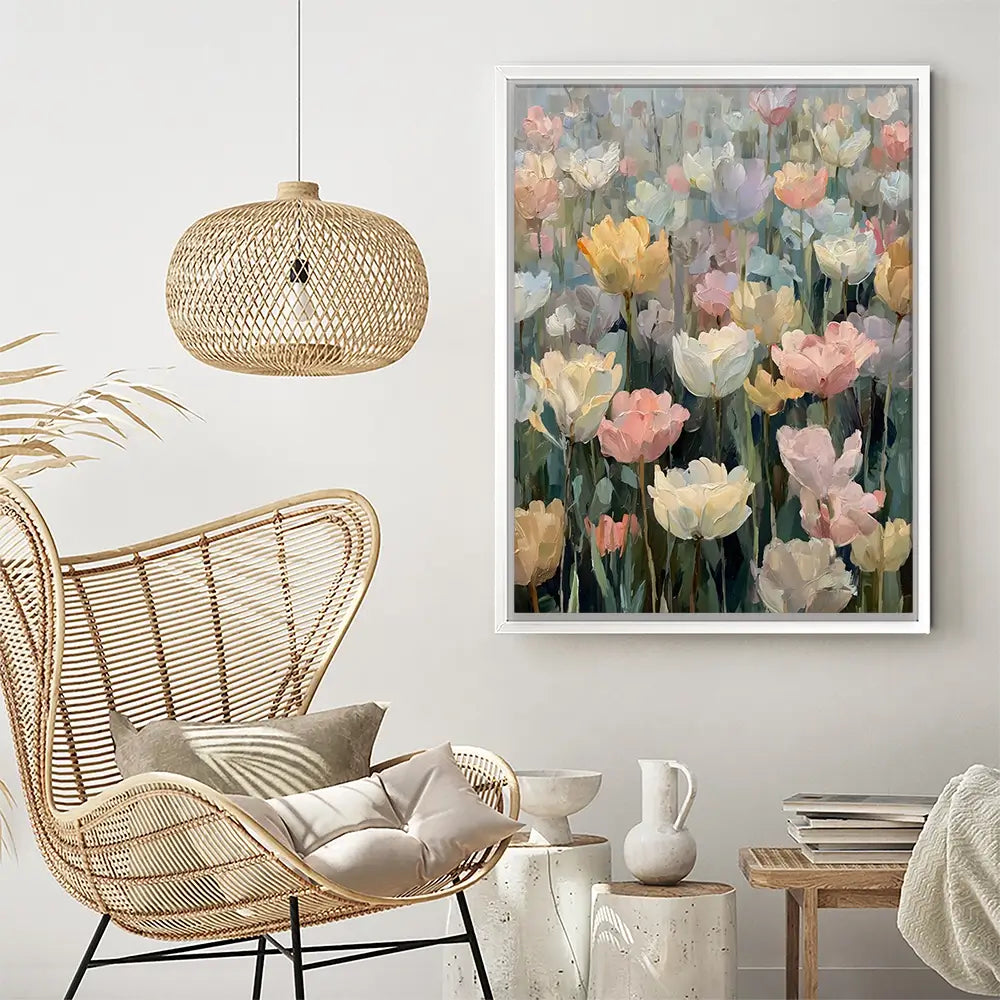 Field Of Tulips Canvas Print Field Of Tulips Canvas Print wall art product Art by Özge - Independent