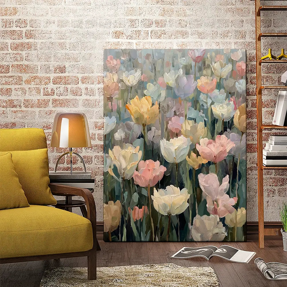 Field Of Tulips Canvas Print Field Of Tulips Canvas Print wall art product Art by Özge - Independent