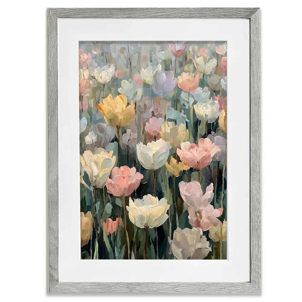 Field Of Tulips Framed Art Print Field Of Tulips Framed Art Print wall art product Art by Özge - Independent