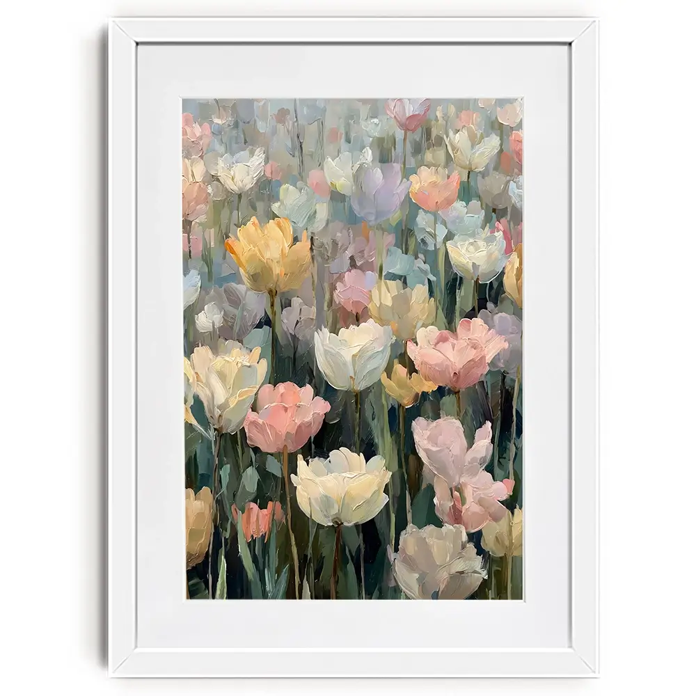 Field Of Tulips Framed Art Print Field Of Tulips Framed Art Print wall art product Art by Özge - Independent