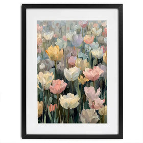 Field Of Tulips Framed Art Print Field Of Tulips Framed Art Print wall art product Art by Özge - Independent