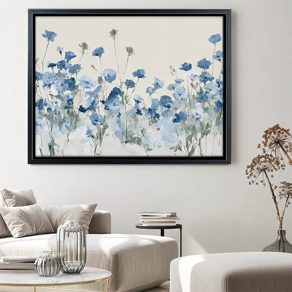 Field Of Wild Asters Canvas Print Field Of Wild Asters Canvas Print wall art product Chromatic Storm Studio