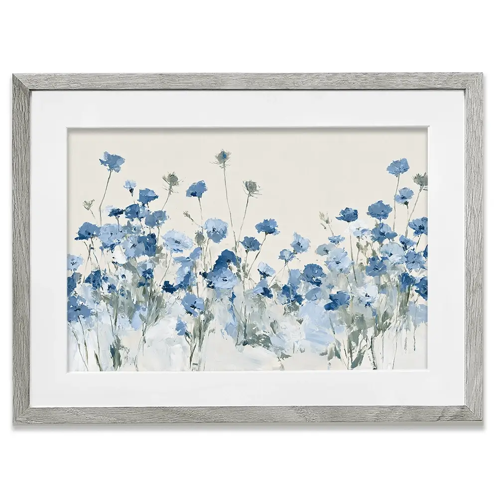 Field Of Wild Asters Framed Art Print Field Of Wild Asters Framed Art Print wall art product Chromatic Storm Studio