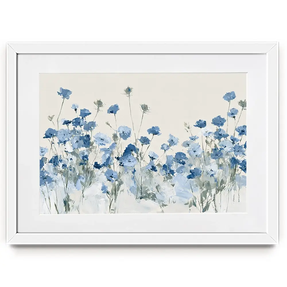 Field Of Wild Asters Framed Art Print Field Of Wild Asters Framed Art Print wall art product Chromatic Storm Studio