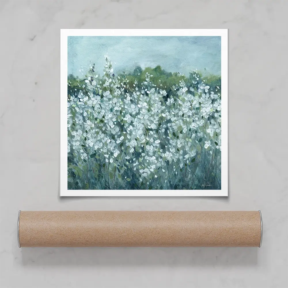 Fields In Bloom Square Art Print Fields In Bloom Square Art Print wall art product Carol Robinson