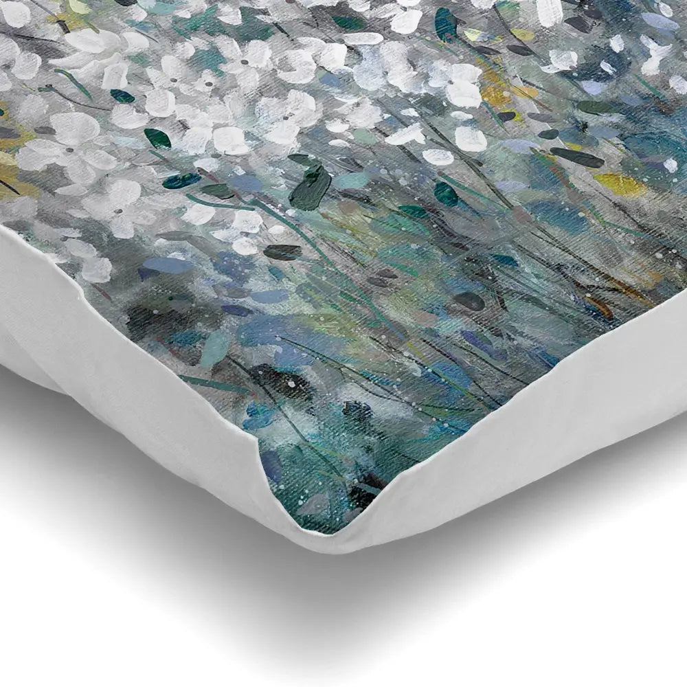 Fields In White Bloom Cushion Fields In White Bloom Cushion wall art product Carol Robinson