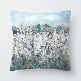 Fields In White Bloom Cushion Fields In White Bloom Cushion wall art product Carol Robinson