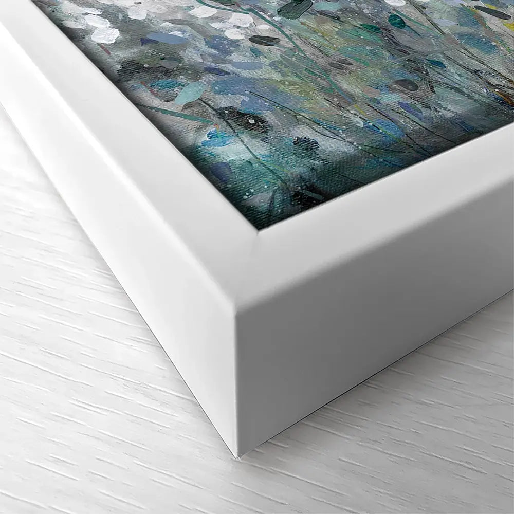 Fields In White Bloom Square Canvas Print Fields In White Bloom Square Canvas Print wall art product Carol Robinson