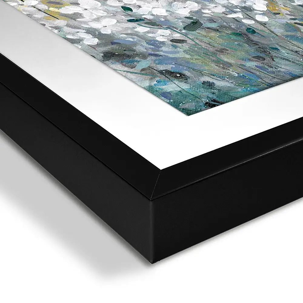 Fields In White Bloom Square Framed Art Print Fields In White Bloom Square Framed Art Print wall art product Carol Robinson