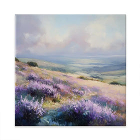 Fields Of Lavender Square Canvas Print Fields Of Lavender Square Canvas Print wall art product Tanya Ocean