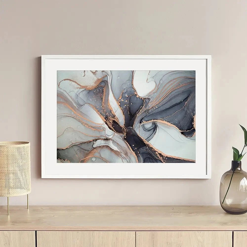 Fifty Shades Of Grey Marble Framed Art Print Fifty Shades Of Grey Marble Framed Art Print wall art product coldsun777 / Shutterstock