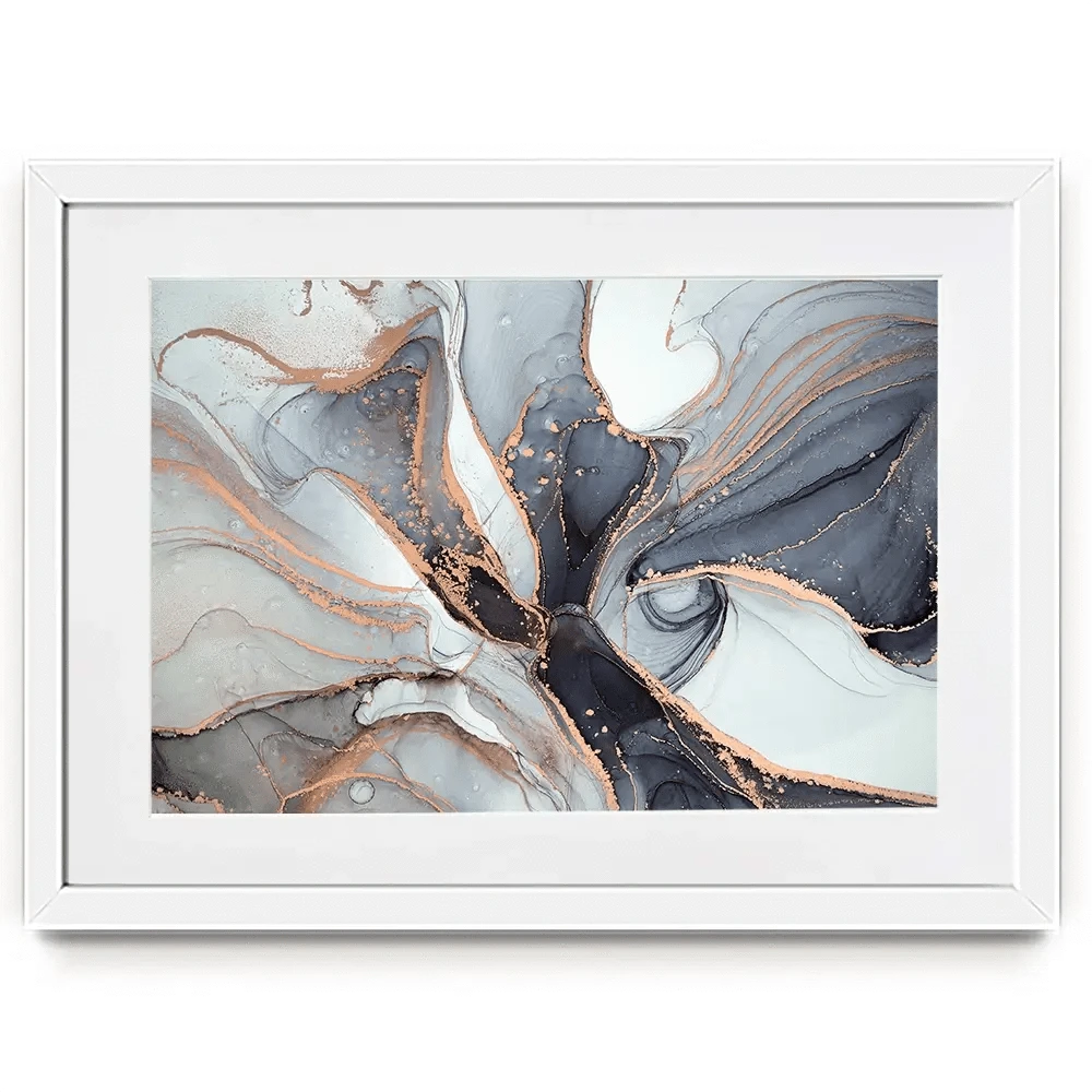 Fifty Shades Of Grey Marble Framed Art Print Fifty Shades Of Grey Marble Framed Art Print wall art product coldsun777 / Shutterstock