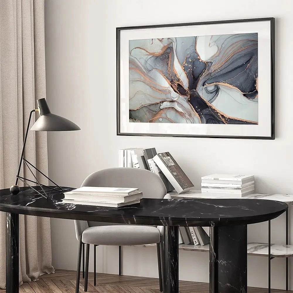 Fifty Shades Of Grey Marble Framed Art Print Fifty Shades Of Grey Marble Framed Art Print wall art product coldsun777 / Shutterstock