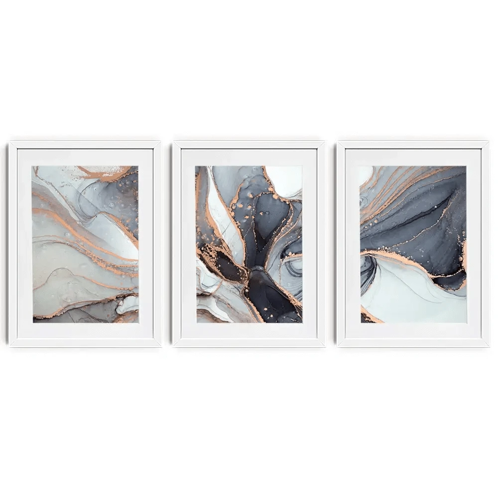 Fifty Shades Of Grey Marble Framed Art Print Trio Fifty Shades Of Grey Marble Framed Art Print Trio wall art product coldsun777 / Shutterstock