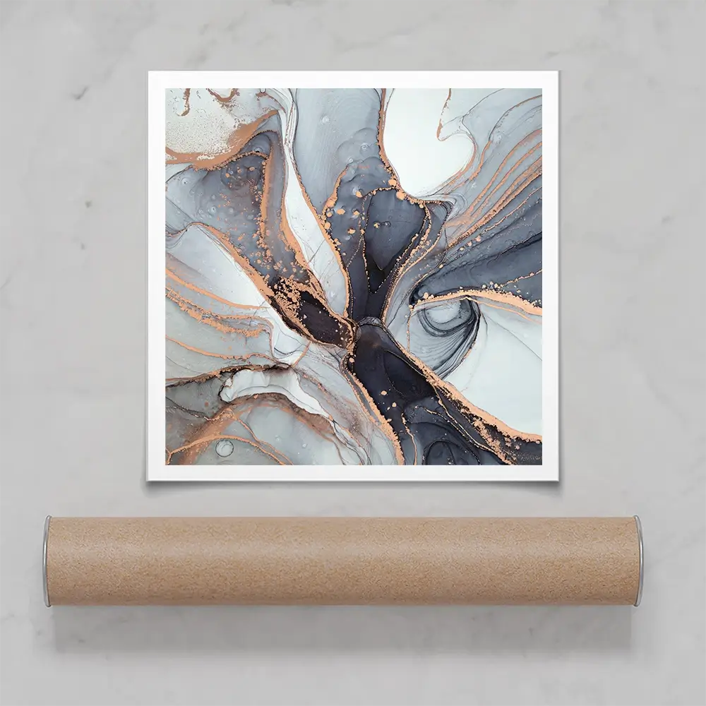 Fifty Shades Of Grey Marble Square Art Print Fifty Shades Of Grey Marble Square Art Print wall art product Art Print Shop