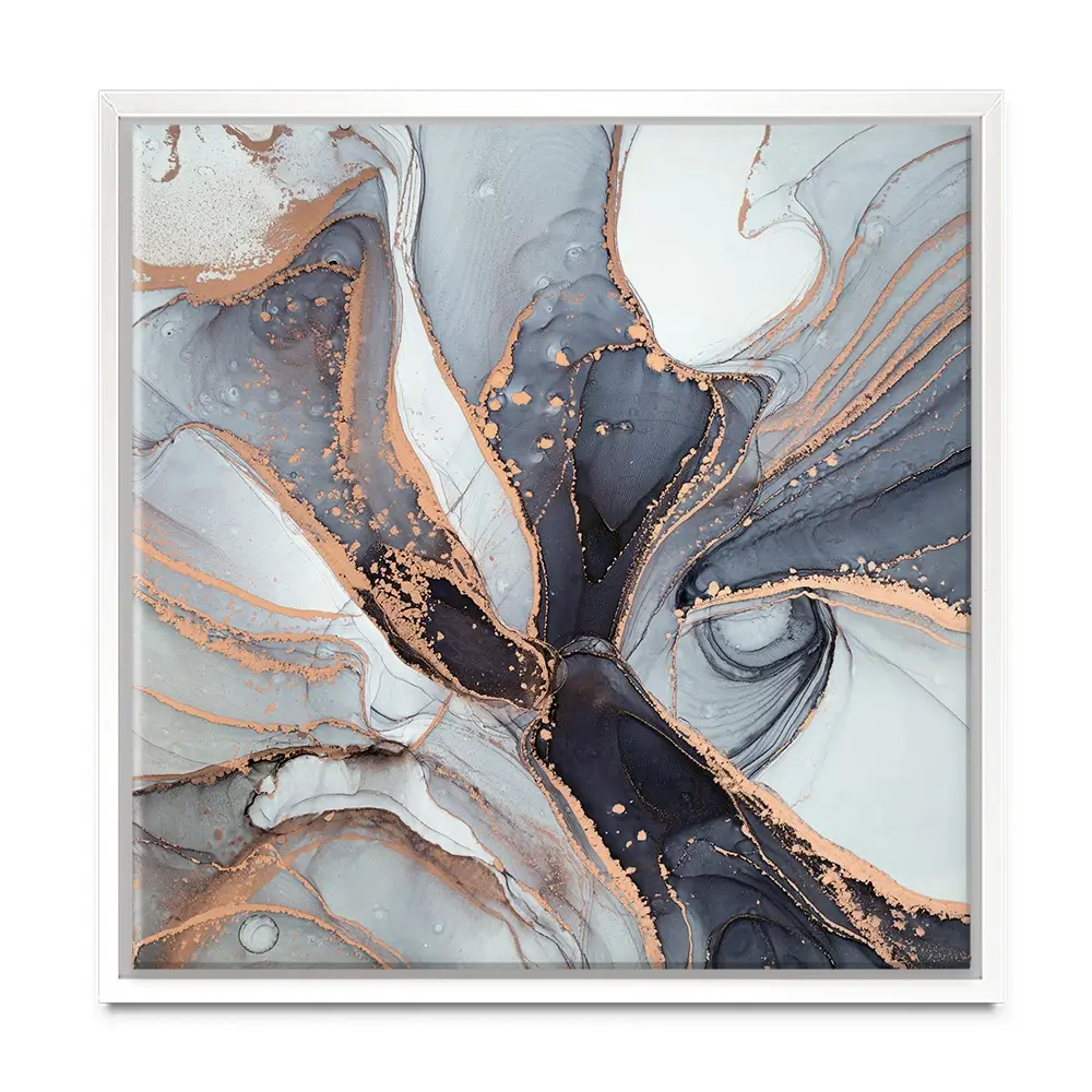 Fifty Shades Of Grey Marble Square Canvas Print Fifty Shades Of Grey Marble Square Canvas Print wall art product Art Print Shop