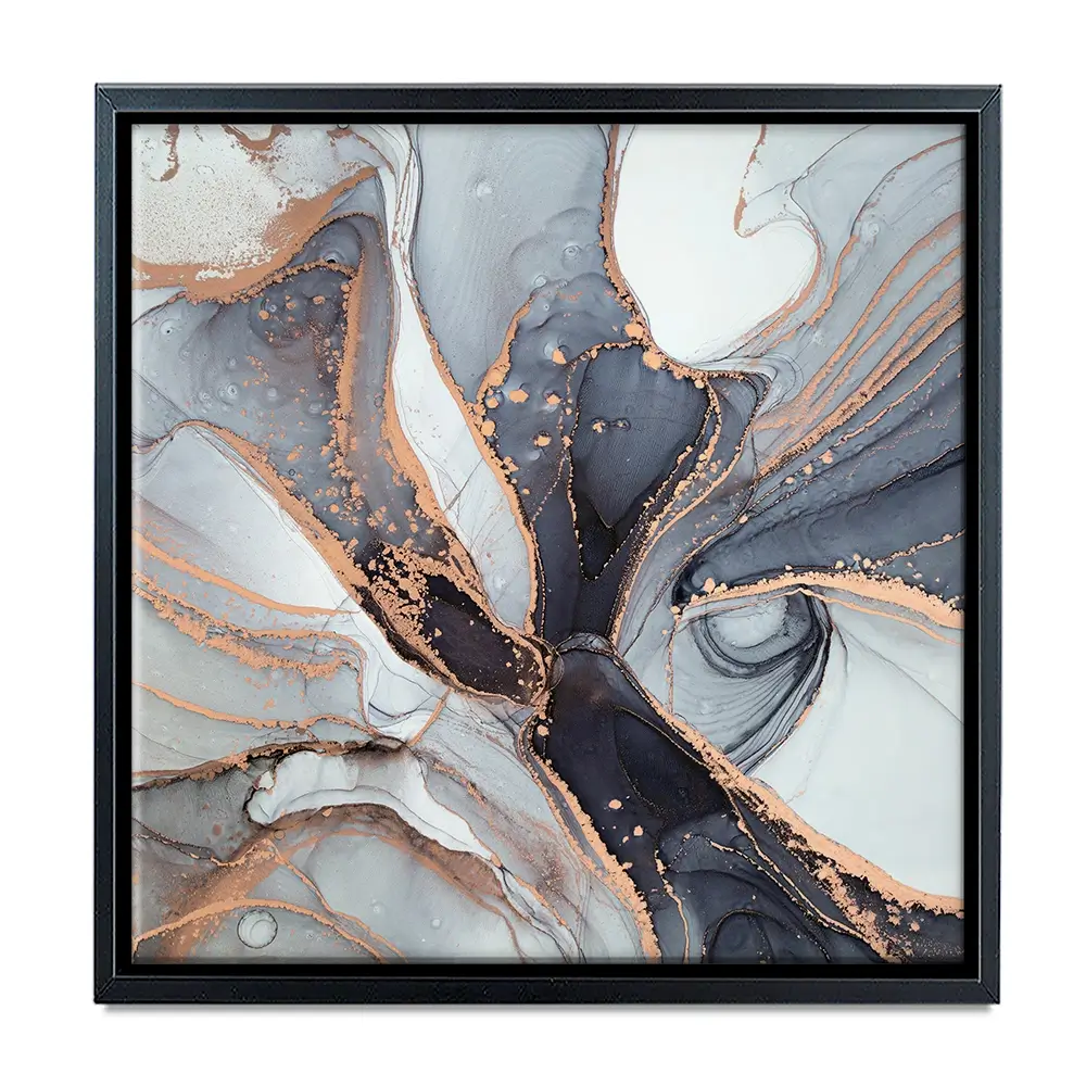 Fifty Shades Of Grey Marble Square Canvas Print Fifty Shades Of Grey Marble Square Canvas Print wall art product Art Print Shop