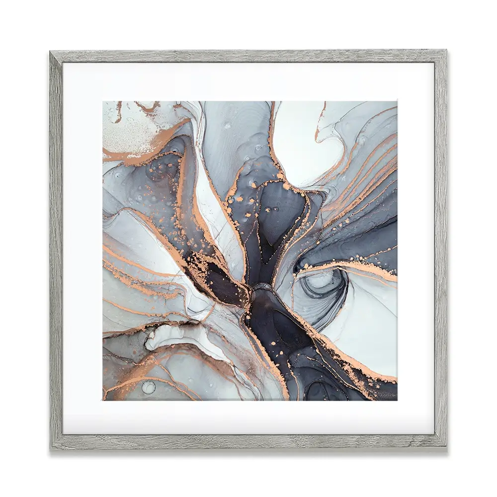 Fifty Shades Of Grey Marble Square Framed Art Print Fifty Shades Of Grey Marble Square Framed Art Print wall art product Art Print Shop