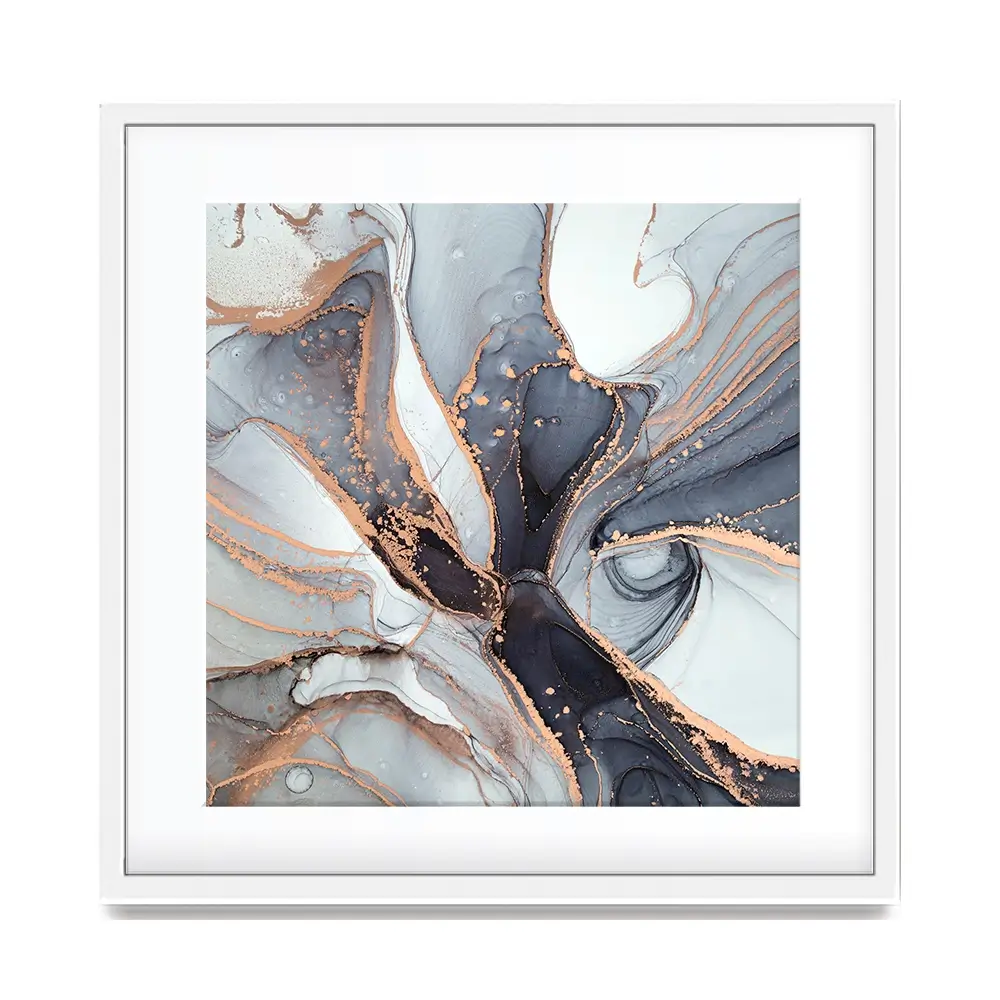 Fifty Shades Of Grey Marble Square Framed Art Print Fifty Shades Of Grey Marble Square Framed Art Print wall art product Art Print Shop