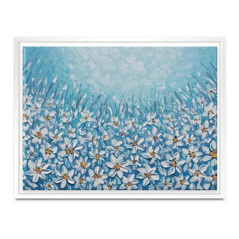 Filled With White Flowers Canvas Print Filled With White Flowers Canvas Print wall art product Olga Tkachyk