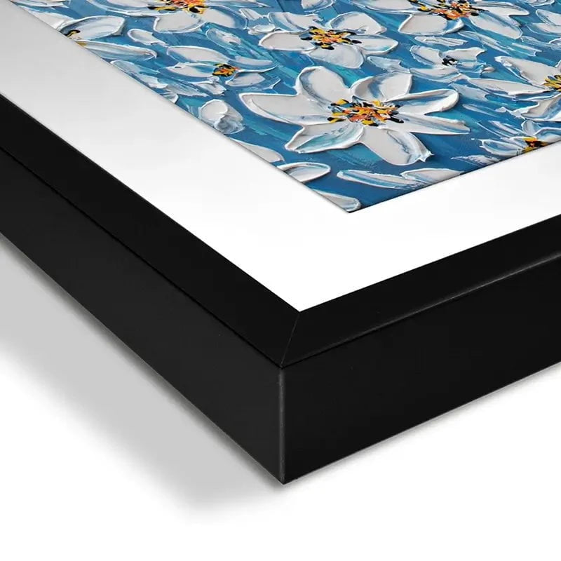 Filled With White Flowers Framed Art Print Filled With White Flowers Framed Art Print wall art product Olga Tkachyk