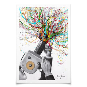 Filming The Action Art Print Filming The Action Art Print wall art product Ashvin Harrison