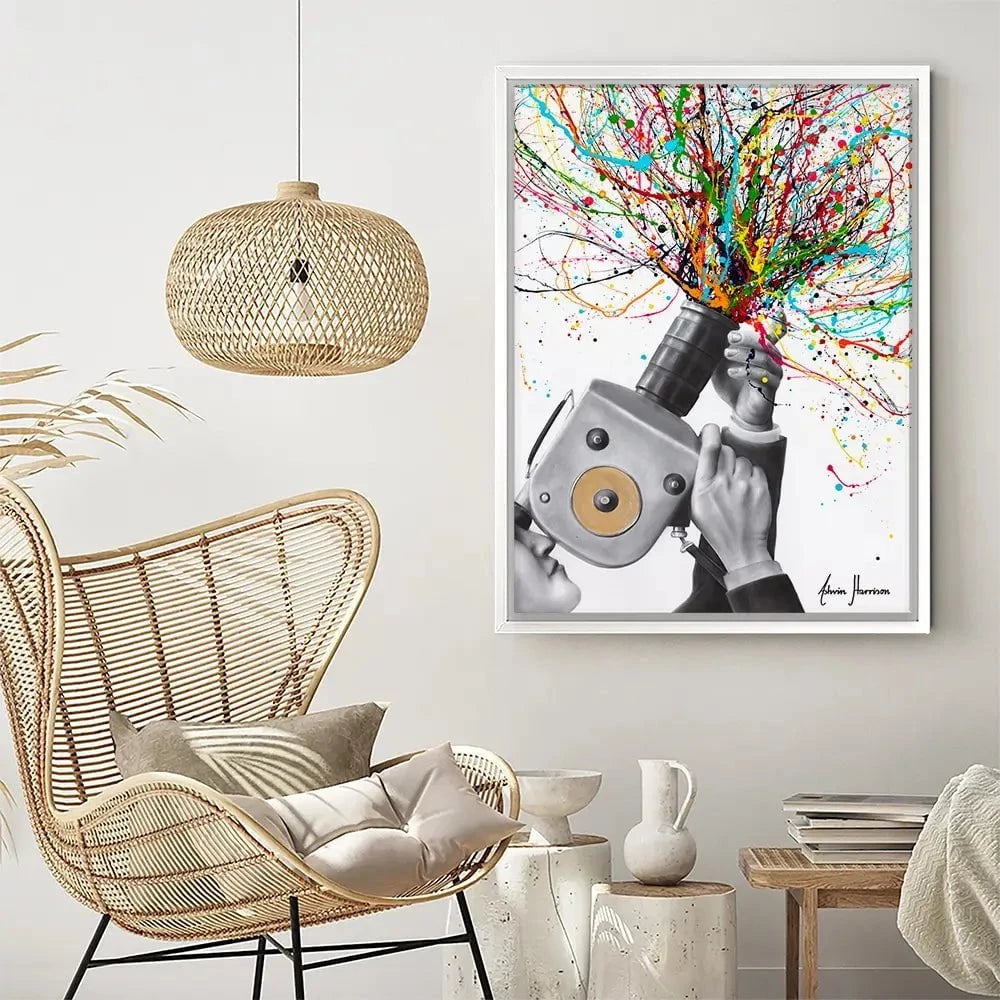 Filming The Action Canvas Print Filming The Action Canvas Print wall art product Ashvin Harrison