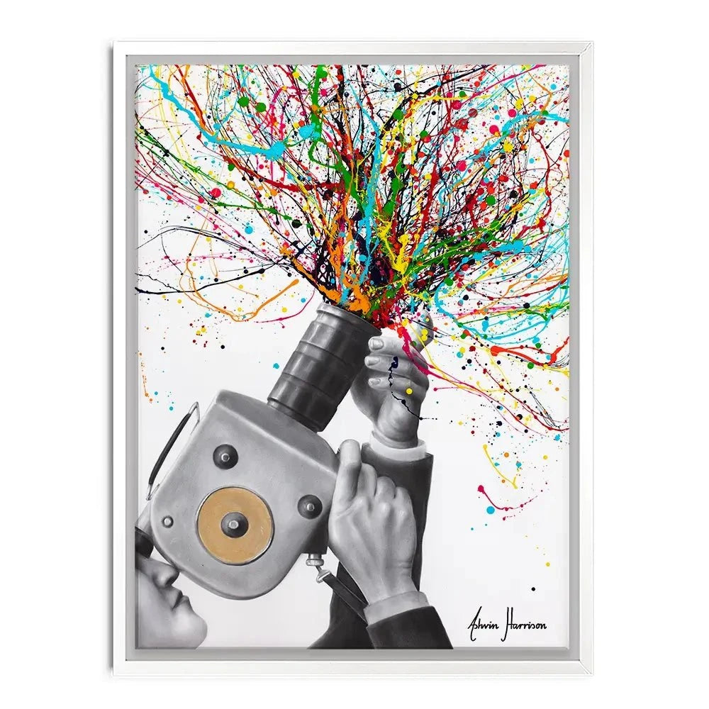 Filming The Action Canvas Print Filming The Action Canvas Print wall art product Ashvin Harrison