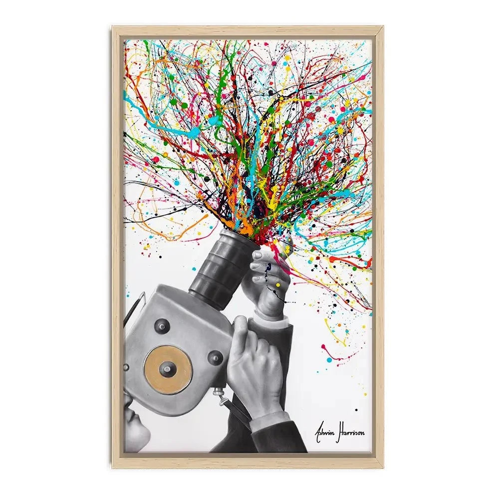 Filming The Action Canvas Print Filming The Action Canvas Print wall art product Ashvin Harrison