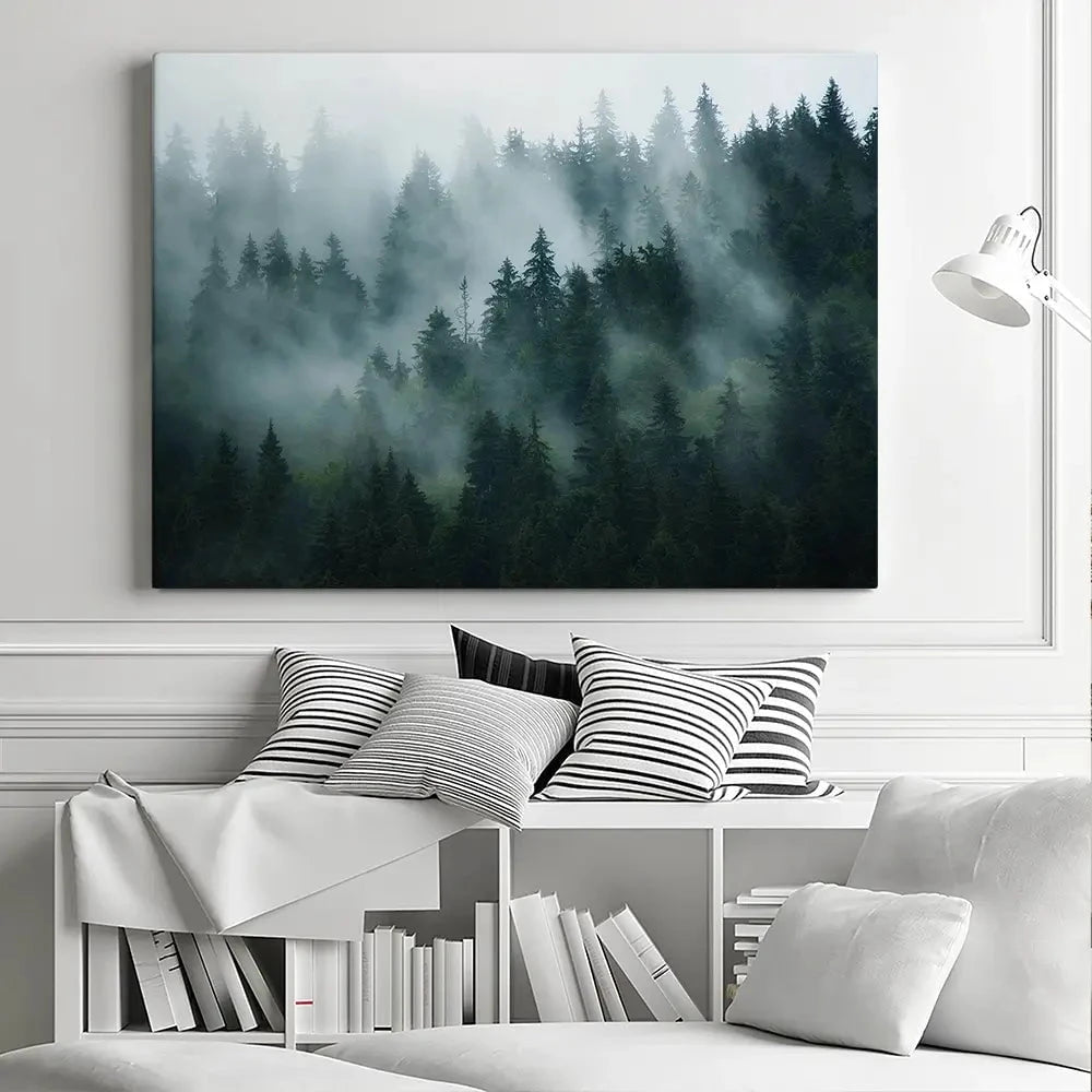 Fir Forest Canvas Print Fir Forest Canvas Print wall art product Roxana Bashyrova / Shutterstock