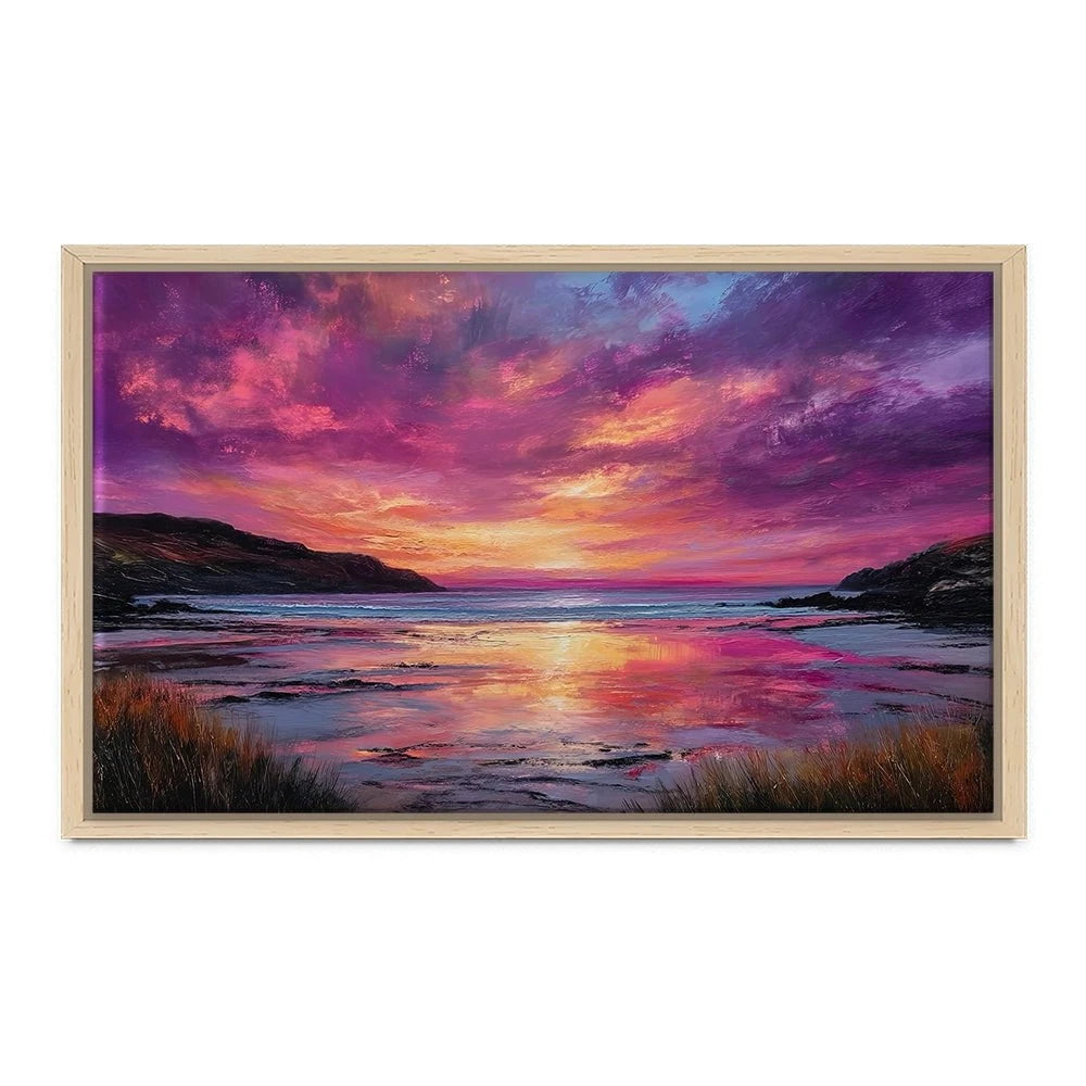 Fire Sky Bay Canvas Print Fire Sky Bay Canvas Print wall art product David Alexander Elder