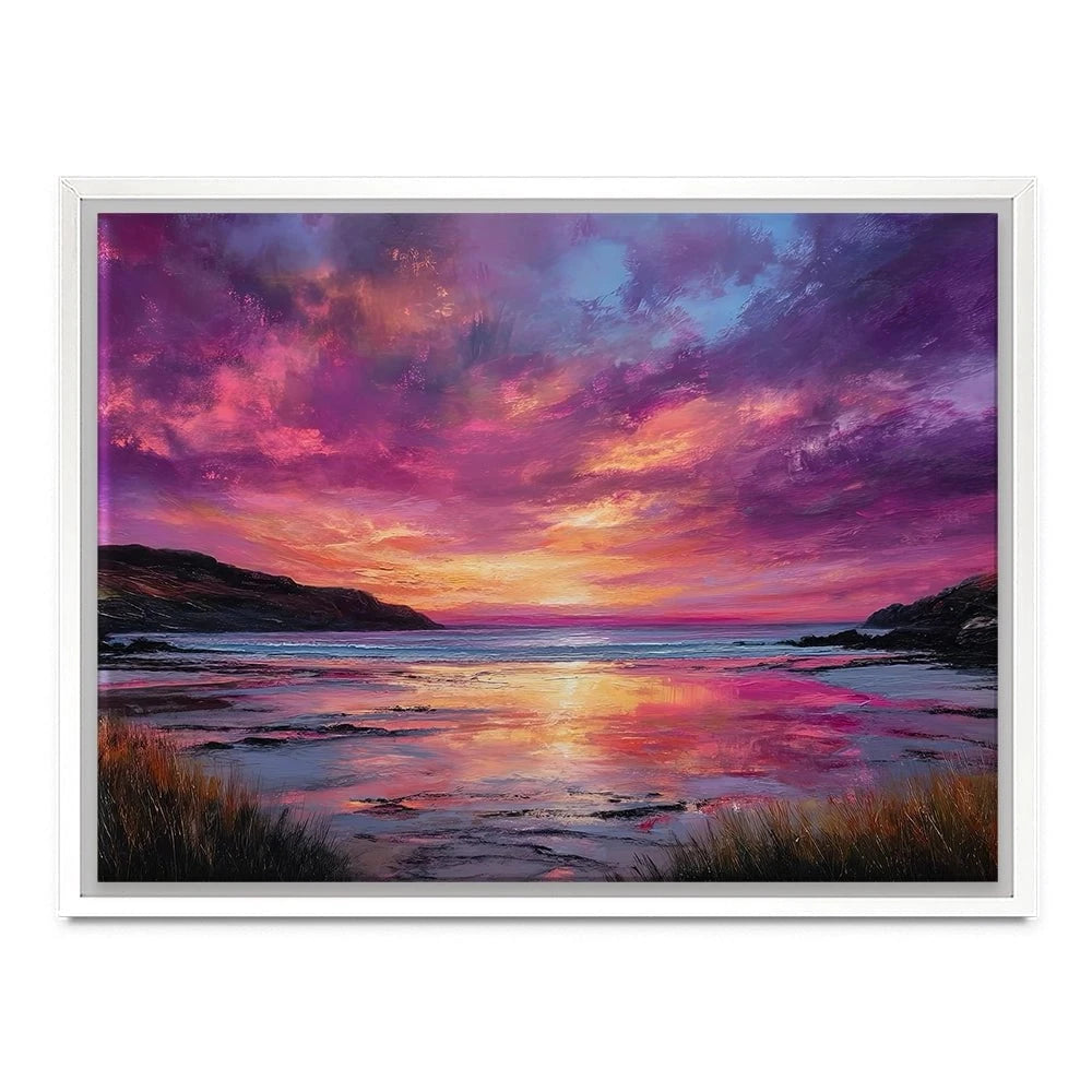 Fire Sky Bay Canvas Print Fire Sky Bay Canvas Print wall art product David Alexander Elder