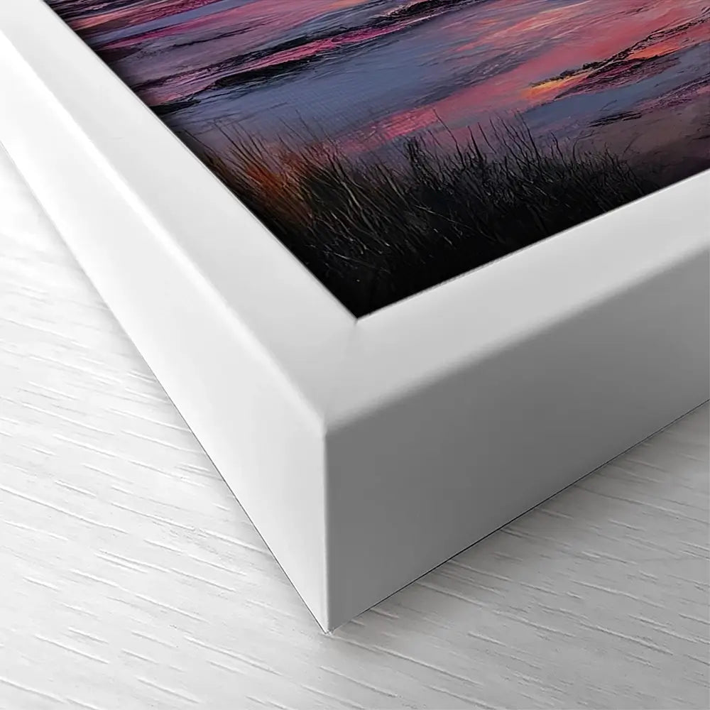 Fire Sky Bay Square Canvas Print Fire Sky Bay Square Canvas Print wall art product Art Print Shop