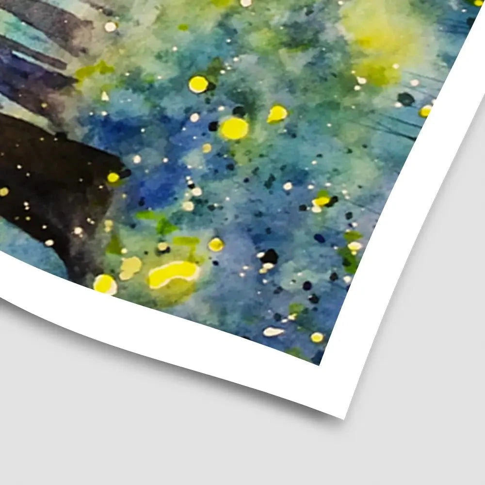 Fireflies Forest Art Print Fireflies Forest Art Print wall art product Tinna widianti / Shutterstock