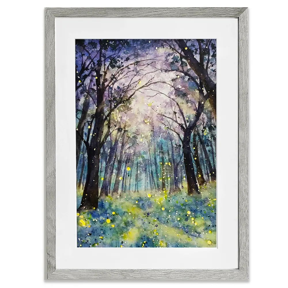 Fireflies Forest Framed Art Print Fireflies Forest Framed Art Print wall art product Tinna widianti / Shutterstock