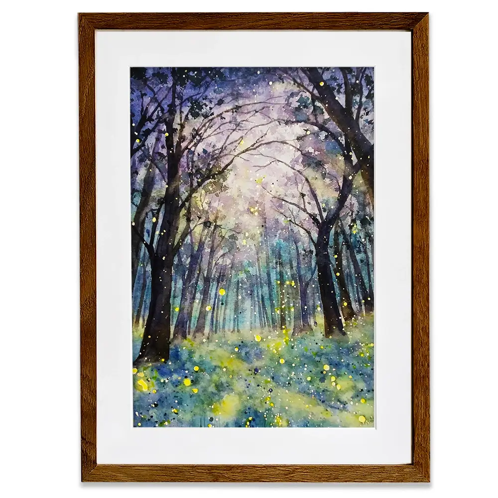 Fireflies Forest Framed Art Print Fireflies Forest Framed Art Print wall art product Tinna widianti / Shutterstock