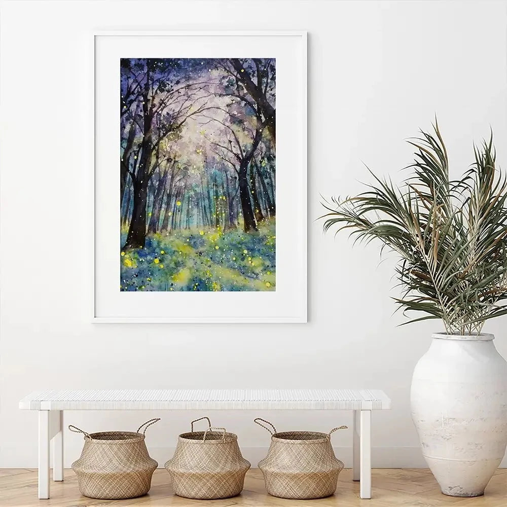 Fireflies Forest Framed Art Print Fireflies Forest Framed Art Print wall art product Tinna widianti / Shutterstock