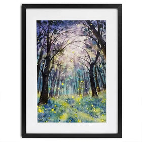 Fireflies Forest Framed Art Print Fireflies Forest Framed Art Print wall art product Tinna widianti / Shutterstock