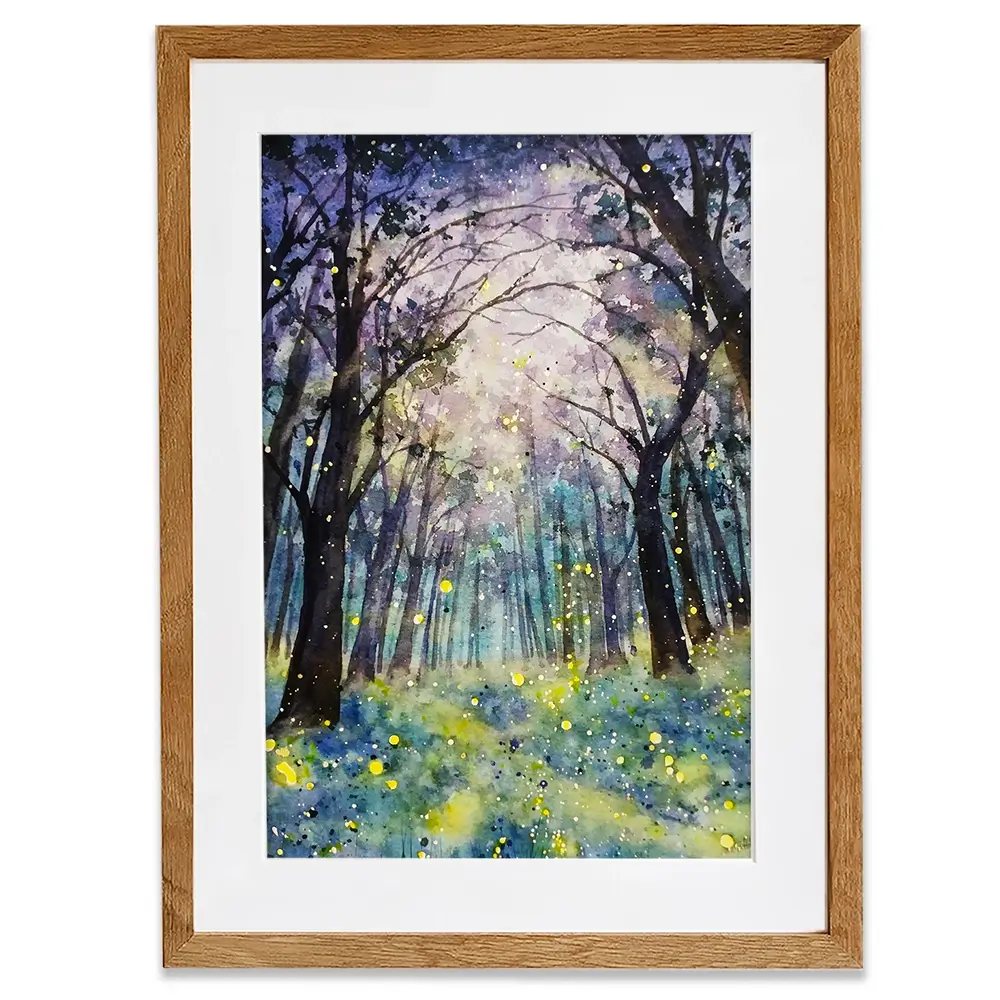 Fireflies Forest Framed Art Print Fireflies Forest Framed Art Print wall art product Tinna widianti / Shutterstock