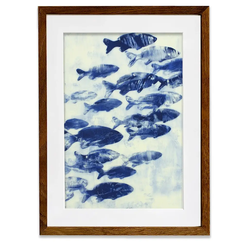Fish Study Framed Art Print Fish Study Framed Art Print wall art product Chromatic Storm Studio