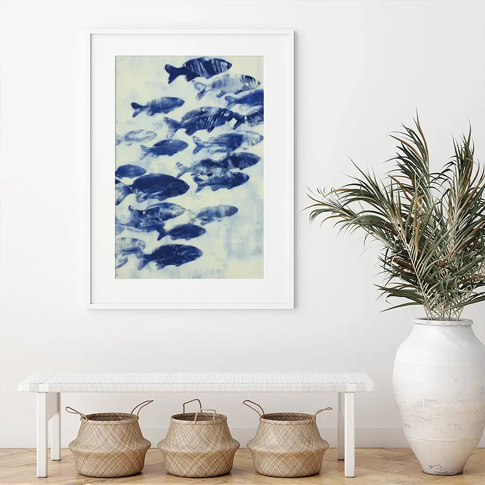 Fish Study Framed Art Print Fish Study Framed Art Print wall art product Chromatic Storm Studio
