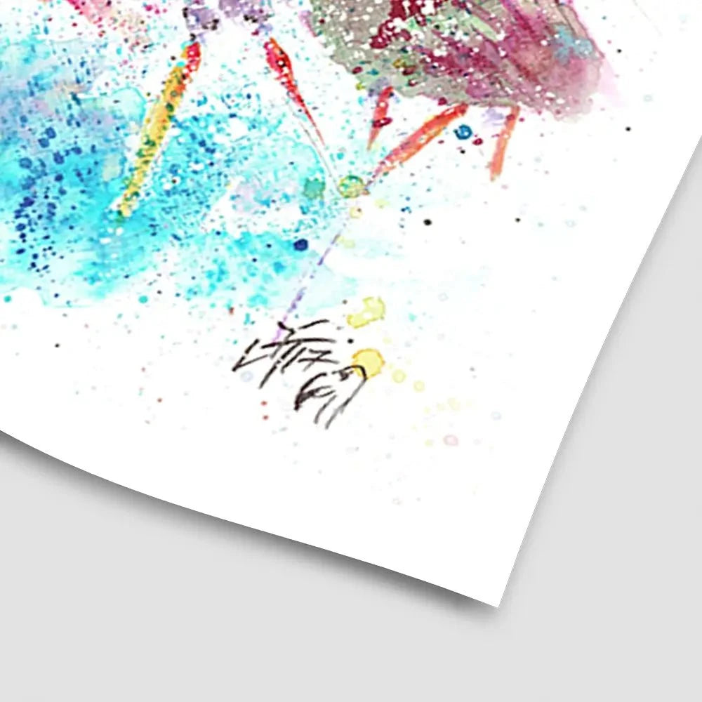 Flamingo Gathering Art Print Flamingo Gathering Art Print wall art product Jamie Taylor