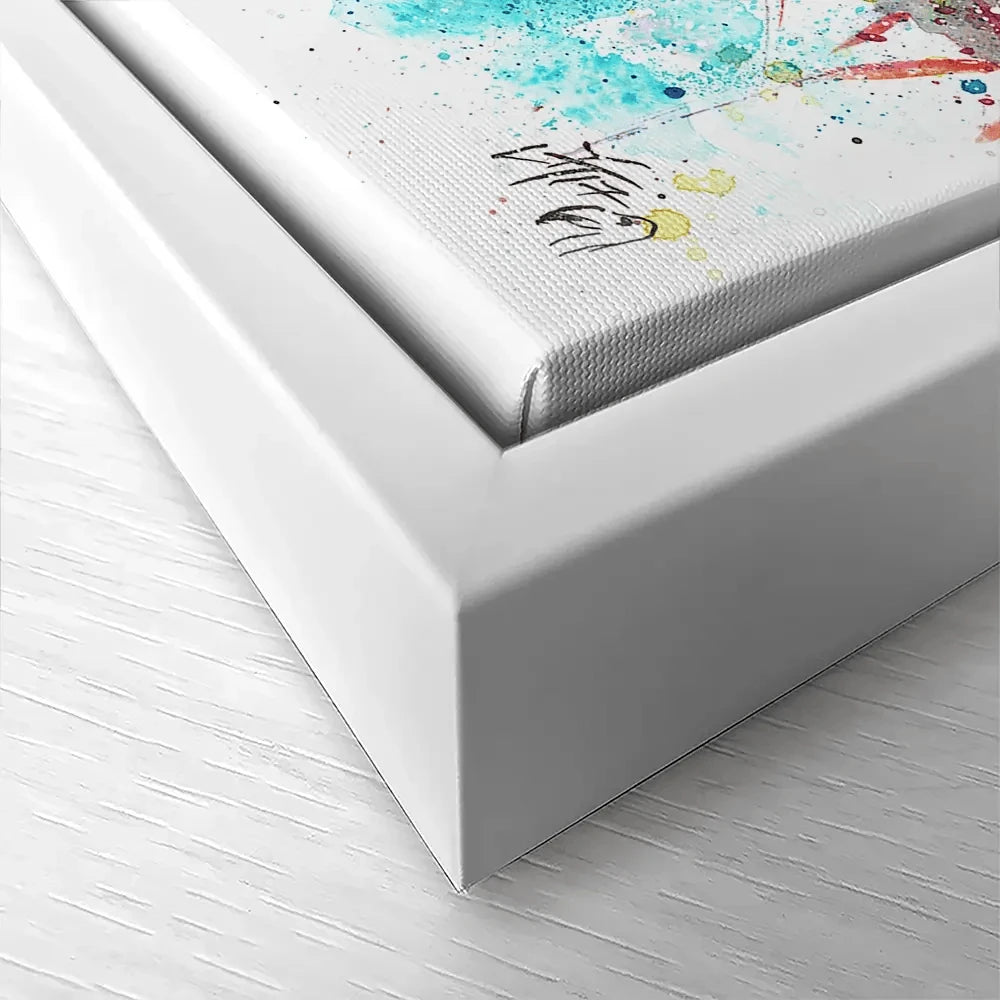 Flamingo Gathering Canvas Print Flamingo Gathering Canvas Print wall art product Jamie Taylor