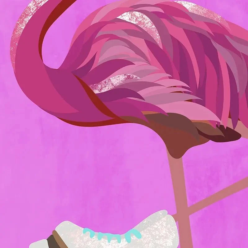 Flamingo Roller Skating Art Print Flamingo Roller Skating Art Print wall art product Sarah Manovski