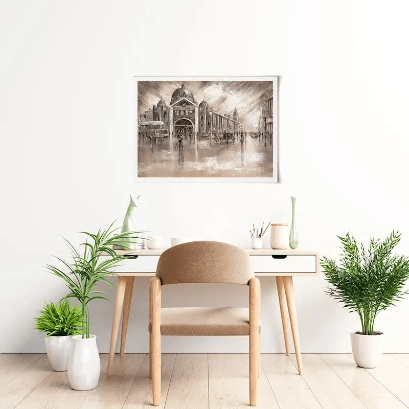 Flinders Street Railway Station Art Print Flinders Street Railway Station Art Print wall art product Isabella Karolewicz