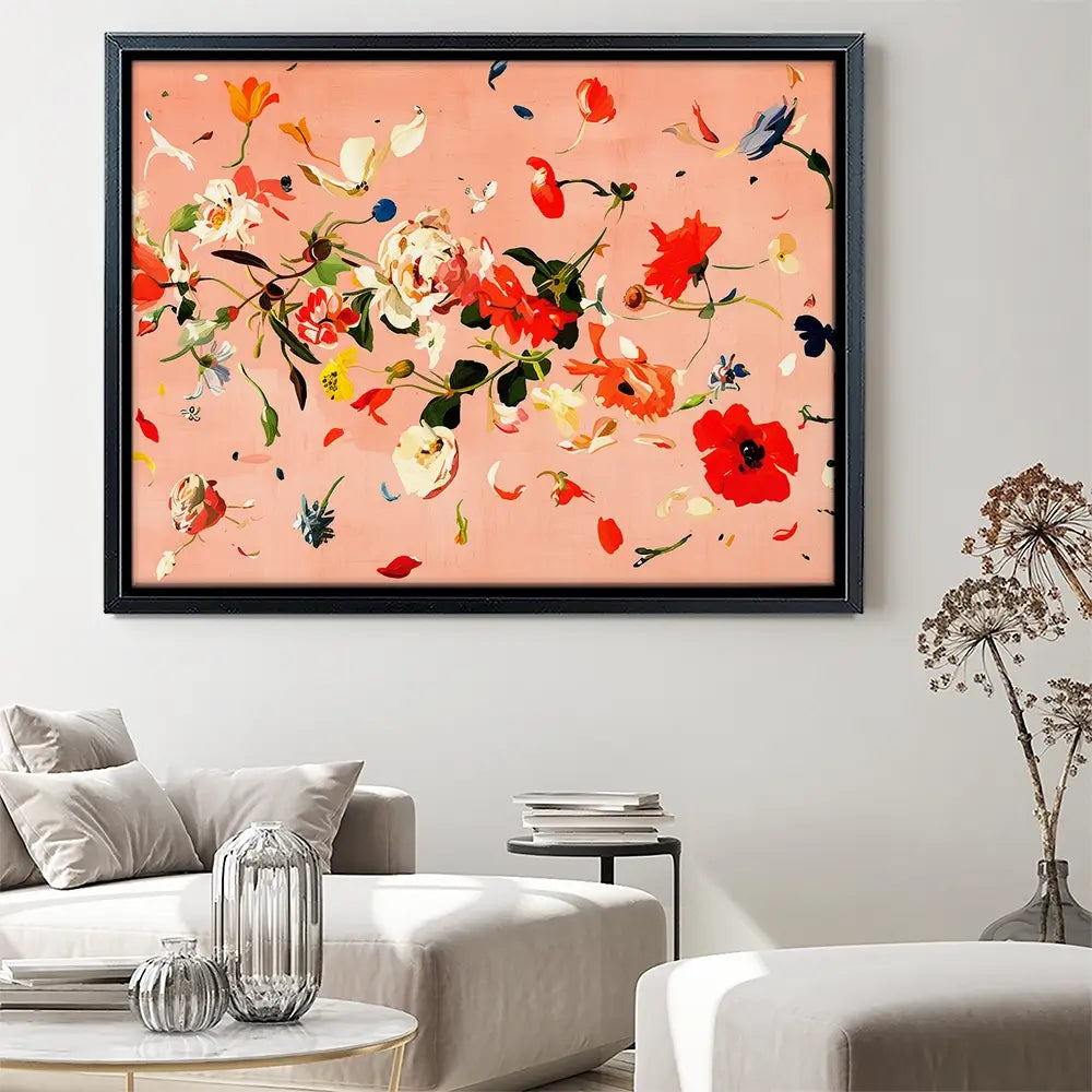 Floating Flowers Canvas Print Floating Flowers Canvas Print wall art product Treechild
